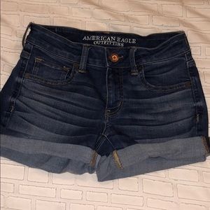 American Eagle Denim Mid-Rise Shorts
